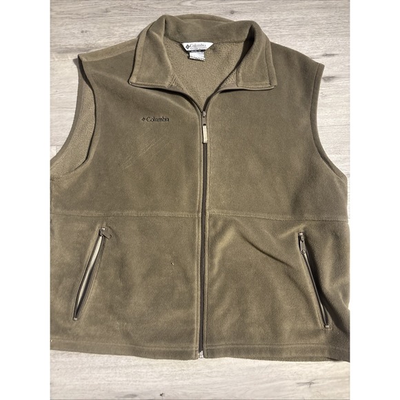 Columbia Other - Columbia Fleece Vest Mens Size XXL Tan Brown